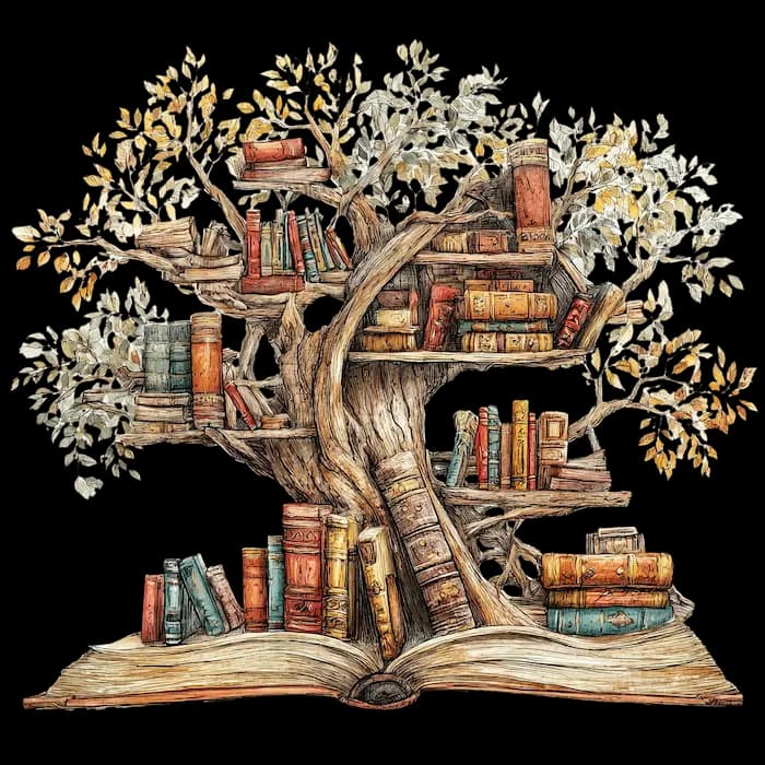 An image of a tree library